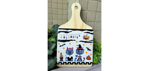 ポーセラーツ　ハロウィンのカフェボード（イーラde沼津校）